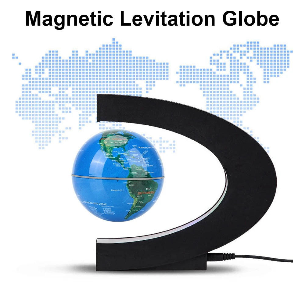 Floating Novelty Ball Light Magnetic Levitation Globe LED World Map Electronic Antigravity Lamps Birthday Gifts Toy For Kids