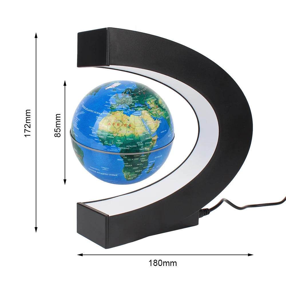 Floating Novelty Ball Light Magnetic Levitation Globe LED World Map Electronic Antigravity Lamps Birthday Gifts Toy For Kids