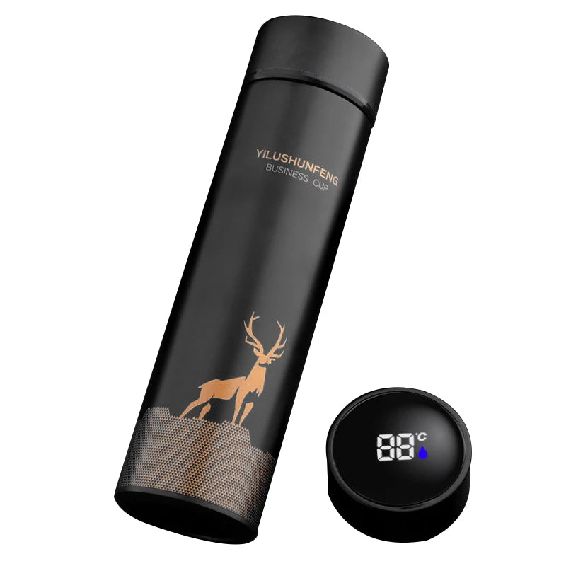 500ML Smart Thermos Water Bottle Led Digital Temperature Display Food Thermos For Tea Coffee Thermal Mugs Beautiful Cup