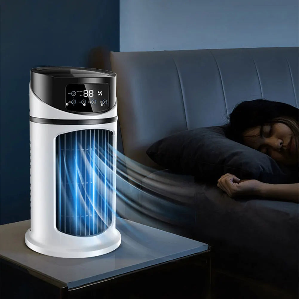 3 in 1 Quiet Cooling Desk Fan 6 Speeds Adjustable Personal Quiet Table Fan Circulation Wind Air Cooler for Home Office Desktop