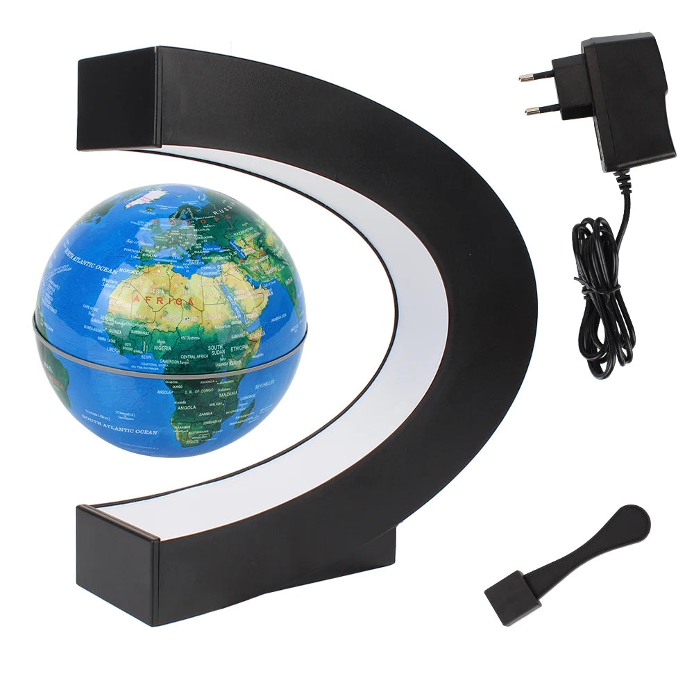 Floating Novelty Ball Light Magnetic Levitation Globe LED World Map Electronic Antigravity Lamps Birthday Gifts Toy For Kids