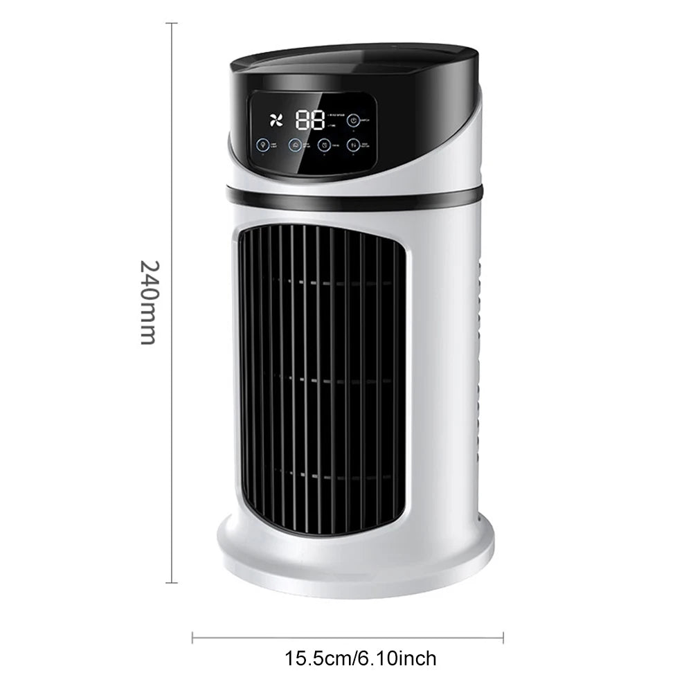 3 in 1 Quiet Cooling Desk Fan 6 Speeds Adjustable Personal Quiet Table Fan Circulation Wind Air Cooler for Home Office Desktop