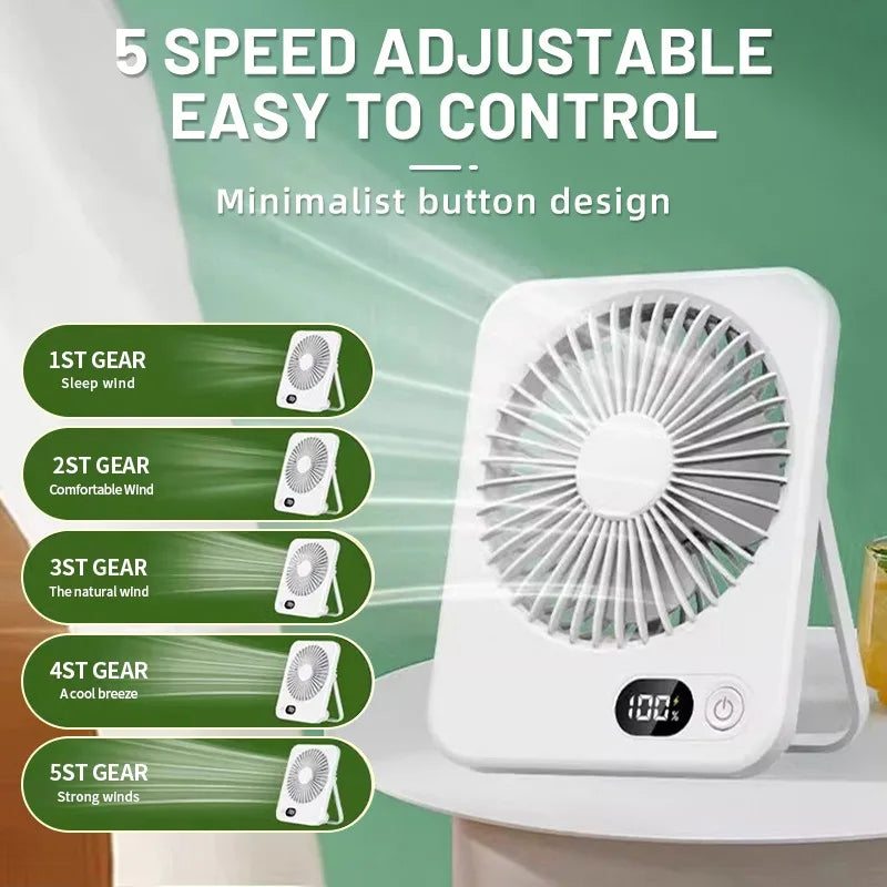 Mini Portable Folding USB Charging Power Bank Summer Cooling Fan Handheld Desk Multi Function Fan for Sports