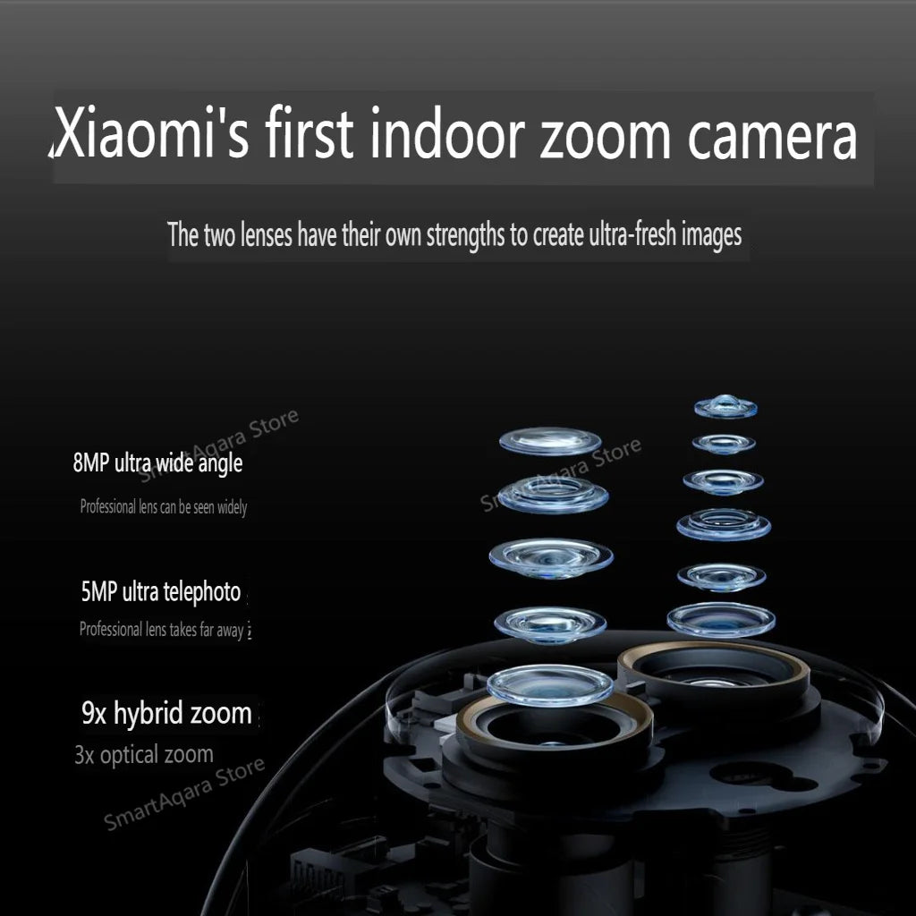 Xiaomi Mijia Smart Camera 4 9X Zoom Edition Baby Pet AI Facial Recognition Gesture Call Two-way Voice For Mi Home APP 2025 NEW