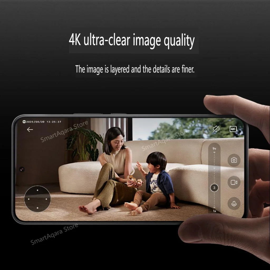 Xiaomi Mijia Smart Camera 4 9X Zoom Edition Baby Pet AI Facial Recognition Gesture Call Two-way Voice For Mi Home APP 2025 NEW