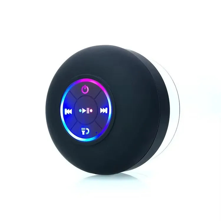 2025 Bathroom Waterproof Wireless LED Bluetooth Speaker Large Suction Cup Mini Portable Speaker Outdoor Sports Stereo Speaker