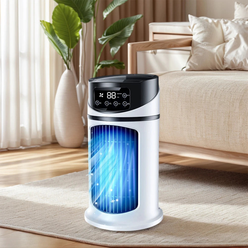 3 in 1 Quiet Cooling Desk Fan 6 Speeds Adjustable Personal Quiet Table Fan Circulation Wind Air Cooler for Home Office Desktop