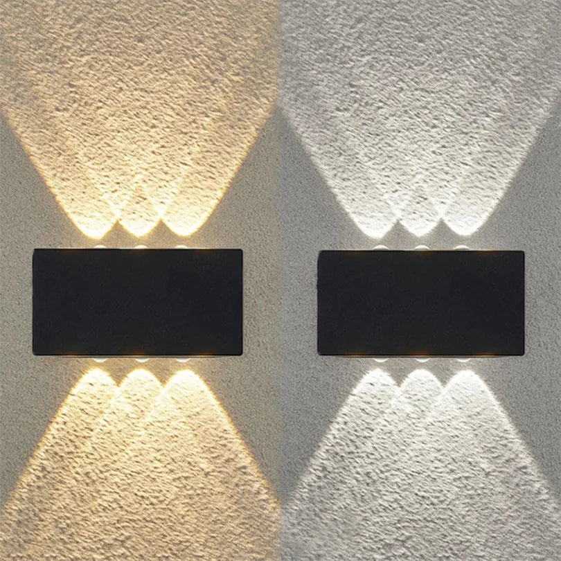 Led Wall Lamp Waterproof IP66 Up And Down Lighting Garden Decoration AC85-265V indoor&outdoor Wall Light for Bedroom Living Room
