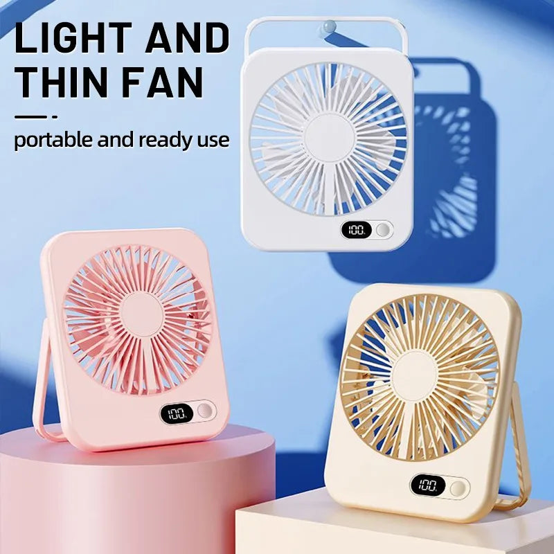 Mini Portable Folding USB Charging Power Bank Summer Cooling Fan Handheld Desk Multi Function Fan for Sports