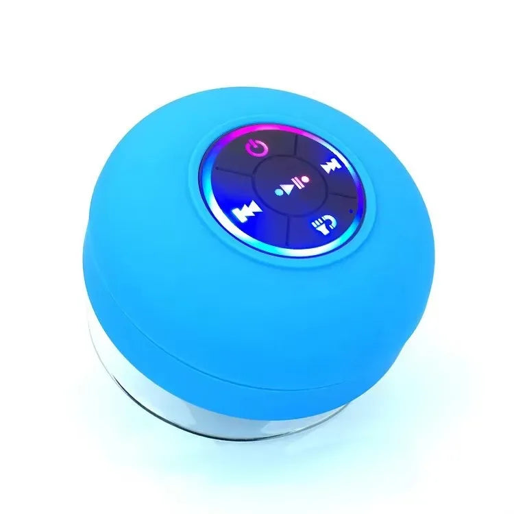 2025 Bathroom Waterproof Wireless LED Bluetooth Speaker Large Suction Cup Mini Portable Speaker Outdoor Sports Stereo Speaker