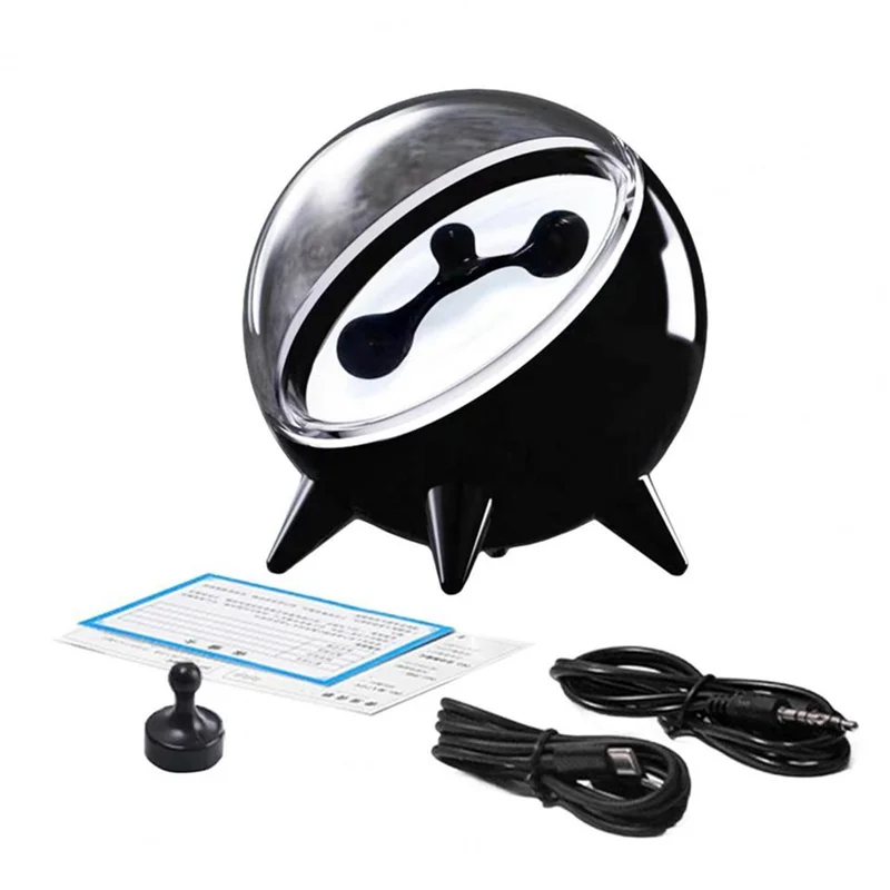 Y50A-Ferrofluid Sound Visualizer, Rechargeable Music Rhythm Speaker With Magnetic Pickup,Home Decoration Holiday Gift