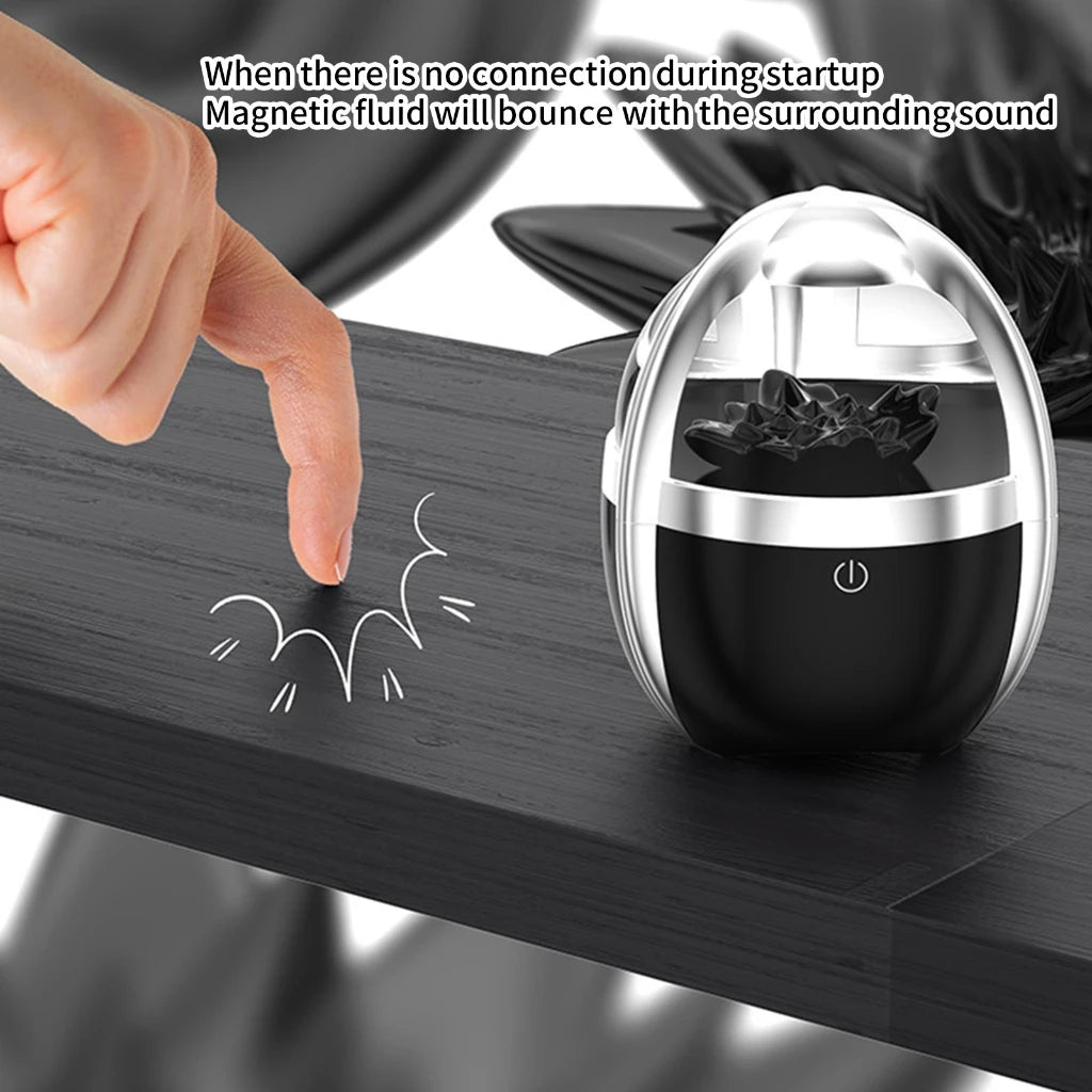 Dancing Ferrofluid Bluetoothcompatible Speaker 5.0 Magnetics Fluid Music Visualizers with 360 Stereoes Sound and Touch Control L